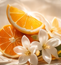 Citrus and white florals